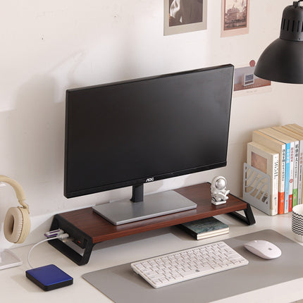 Computer Monitor Stand with 4 USB Hub Stable Riser Desk Organiser Space Saving