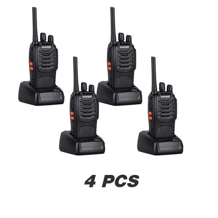 2~6X Bf-88E Two Way Radio Walkie Talkie Uhf 400-470Mhz Handheld + Earbuds - Aimall