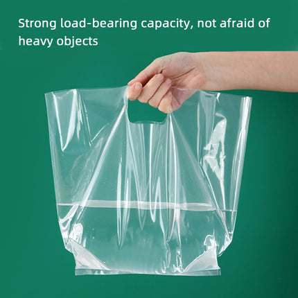 50PCS PE Gift Bags with Handles Clear Plastic Bags for Party Favors Wedding Use