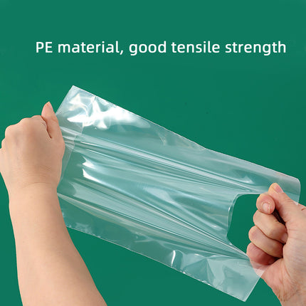 50PCS PE Gift Bags with Handles Clear Plastic Bags for Party Favors Wedding Use
