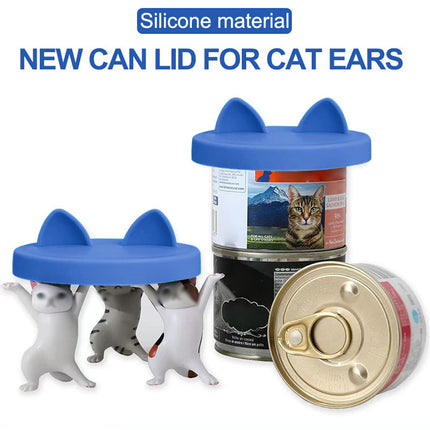 2PCS Silicone Pet Canned Lid Sealed Preservation Cover for Canned Cat Dog Food