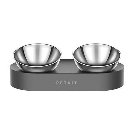 PETKIT 15 Degree Adjustable Double Pet Bowl Stainless Steel Raised Feeder