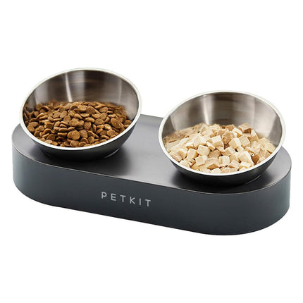 PETKIT 15 Degree Adjustable Double Pet Bowl Stainless Steel Raised Feeder