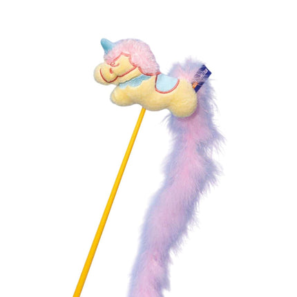 Circus Themed Cat Teaser Stick Interactive Teaser Pole Toy for Cats and Kittens