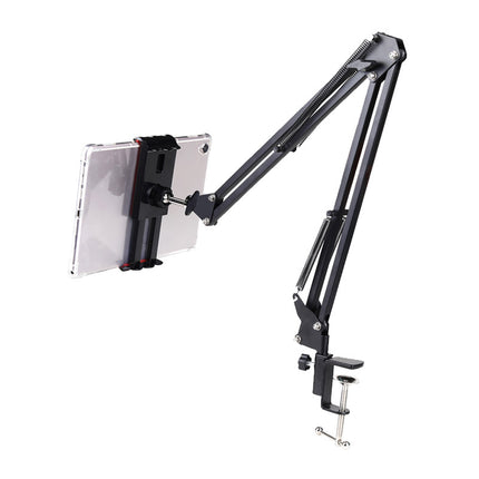 Clamp Long Arm Tablet Phone Holder Adjustable Mount for Bed Desk Use