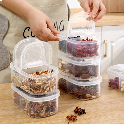 10Pcs Rectangular Airtight Container Set Fridge Freezer Pantry Storage Organiser