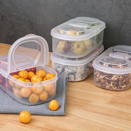 10Pcs Rectangular Airtight Container Set Fridge Freezer Pantry Storage Organiser
