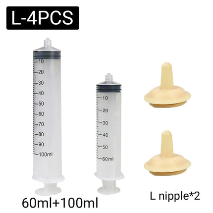 Kitten Puppy Pet Feeding Syringe Feeder Cat Dog Nursing Bottle with Pacifier