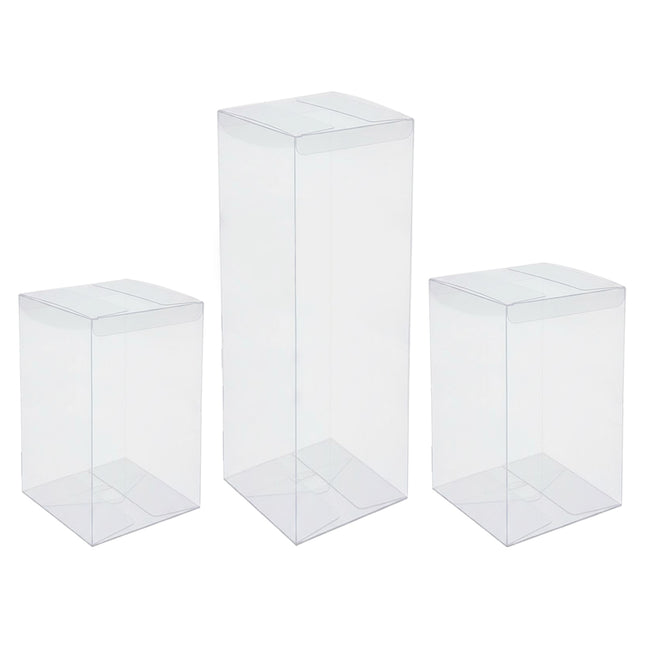 50PCS Clear Gift Box Packaging Birthday Wedding Party Craft Display Favour Box