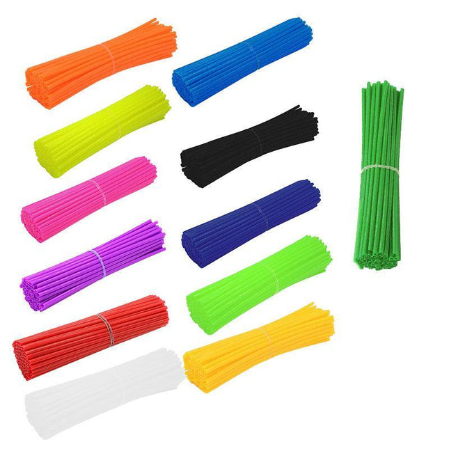 72PCS Wheel Spoke Wrap Sleeves Mountain Bike Bicycle Mtb Wraps Skins Covers - Aimall