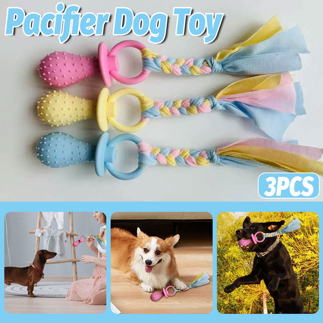 3PCS Pet Soothing Toy Set Cloth Pacifier Chew Toy for Cats Dogs Puppy Comfort