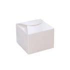 100PCS Kraft Paper Pastry Boxes Square Cake Boxes for Dessert and Bakery Packaging
