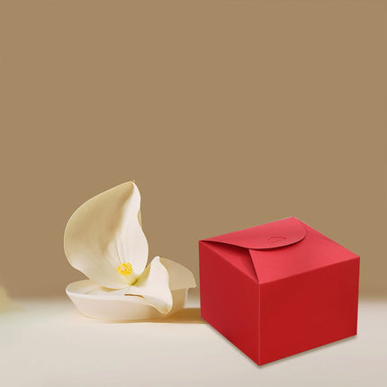 100PCS Square Pastry Box Kraft Paper Cake Box for Cake Dessert Packaging Use