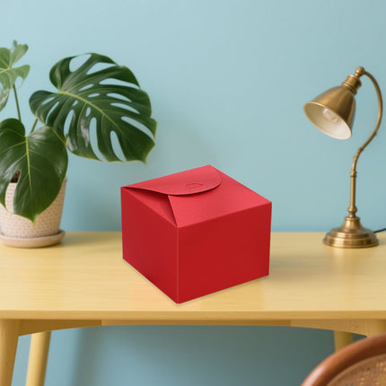 100PCS Square Pastry Box Kraft Paper Cake Box for Cake Dessert Packaging Use