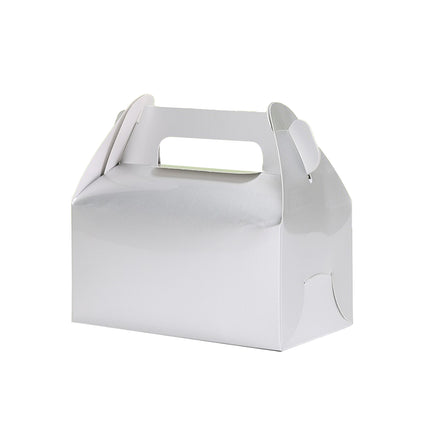 50PCS Handheld Pastry Box Bakery Packaging Cake Carry Box Single Layer Design