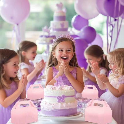 50PCS Handheld Pastry Box Bakery Packaging Cake Carry Box Single Layer Design