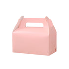 50PCS Handheld Pastry Box Bakery Packaging Cake Carry Box Single Layer Design