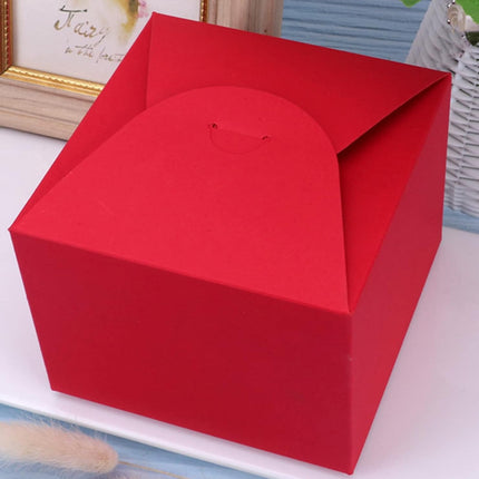 100PCS Square Pastry Box Kraft Paper Cake Box for Cake Dessert Packaging Use