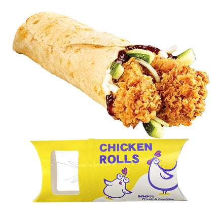 50PCS Baking Meat Roll Takeaway Containers Food-Safe Leak-Proof For Food Storage