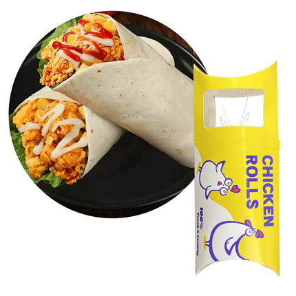 50PCS Baking Meat Roll Takeaway Containers Food-Safe Leak-Proof For Food Storage