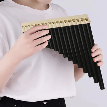 18 Pipe Pan Flute C Tuned Beginner Professional Instrument for Students