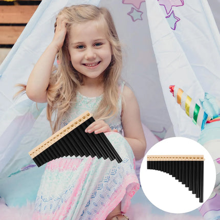 18 Pipe Pan Flute C Tuned Beginner Professional Instrument for Students