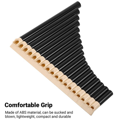 18 Pipe Pan Flute C Tuned Beginner Professional Instrument for Students