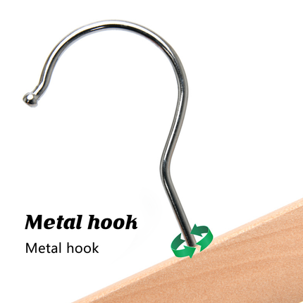 10pcs Pants Rack Skirt Clip Wooden Pants Clip Wardrobe Storage Hanger Organizer