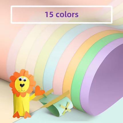 15 Colour A4 Cardstock Paper 230gsm for Art Craft Projects