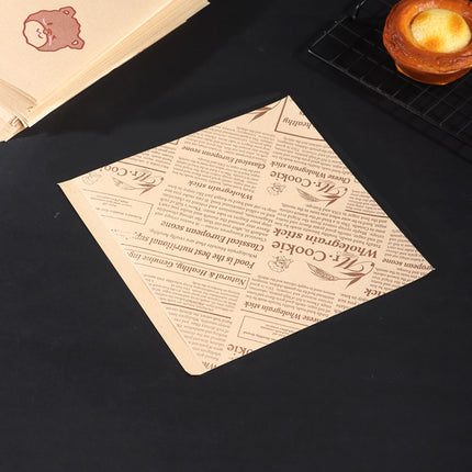 100PCS Bread Sandwiches Packing Paper Bags Food Grade Oil Proof Water Resistant