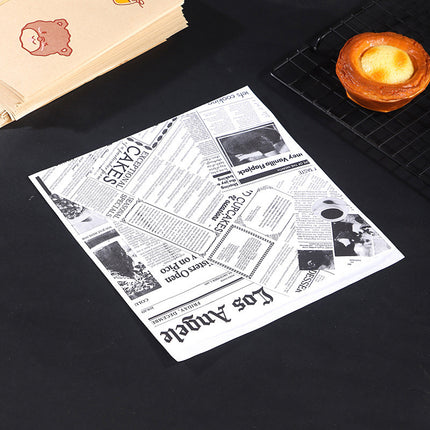 100PCS Bread Sandwiches Packing Paper Bags Food Grade Oil Proof Water Resistant