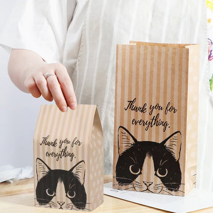 50PCS Food-Grade Bread Bags Stable Molding Design for Takeaway Bakery Packaging