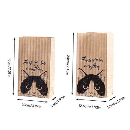 50PCS Food-Grade Bread Bags Stable Molding Design for Takeaway Bakery Packaging