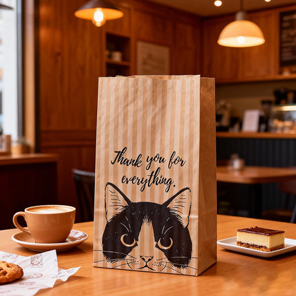 50PCS Food-Grade Bread Bags Stable Molding Design for Takeaway Bakery Packaging