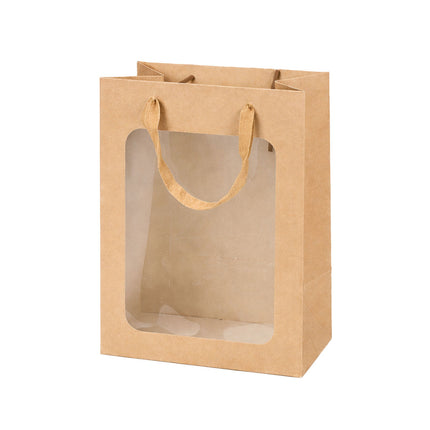 Window Paper Gift Bags 20 Pack 4 Colours