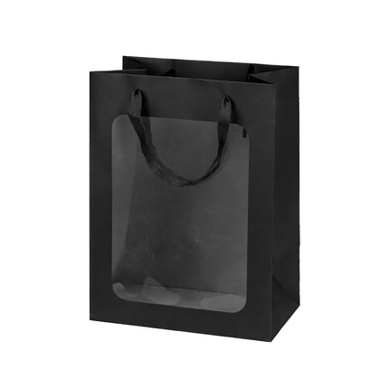 Window Paper Gift Bags 20 Pack 4 Colours