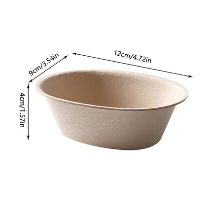 50PCS Paper Bowls Soup Noodle Snack Bowls Food-Grade for Party Takeaway Food Use