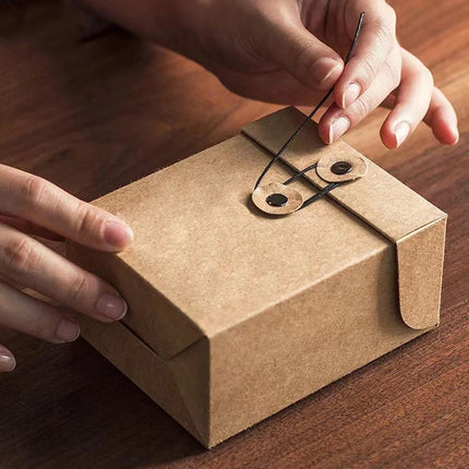 Kraft Paper Gift Boxes 2 Sizes for Packaging Wedding Party Favors Small Items