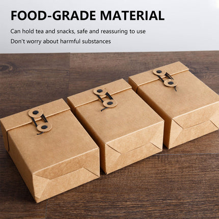 Kraft Paper Gift Boxes 2 Sizes for Packaging Wedding Party Favors Small Items
