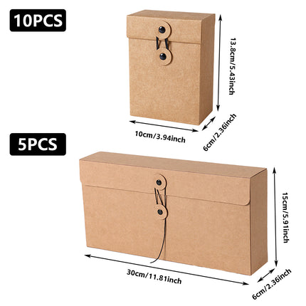 Kraft Paper Gift Boxes 2 Sizes for Packaging Wedding Party Favors Small Items