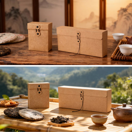 Kraft Paper Gift Boxes 2 Sizes for Packaging Wedding Party Favors Small Items