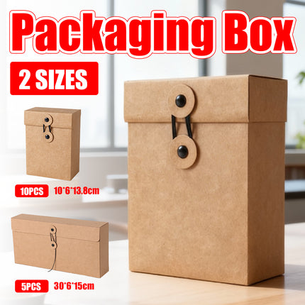Kraft Paper Gift Boxes 2 Sizes for Packaging Wedding Party Favors Small Items