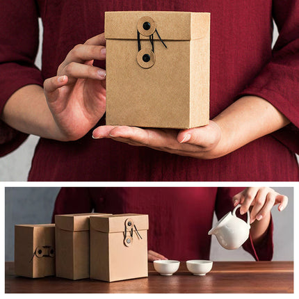 Kraft Paper Gift Boxes 2 Sizes for Packaging Wedding Party Favors Small Items