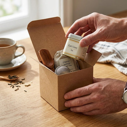 Kraft Paper Cube Gift Boxes 50 Pack 7cm or 10cm