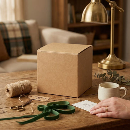 Kraft Paper Cube Gift Boxes 50 Pack 7cm or 10cm