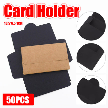 50PCS Membership Card Paper Gift Box Envelope for Gift Packaging Business Party