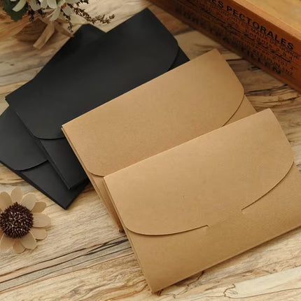 50PCS Membership Card Paper Gift Box Envelope for Gift Packaging Business Party