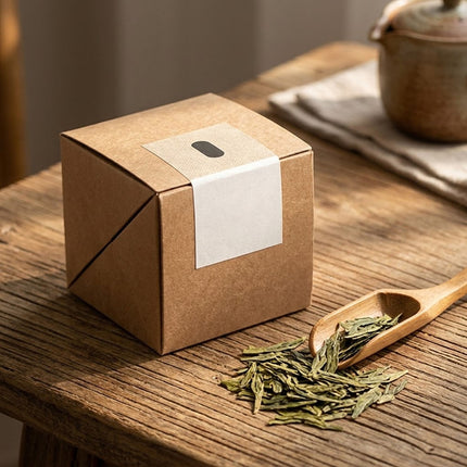 Kraft Paper Cube Gift Boxes 10 Pack Three Sizes