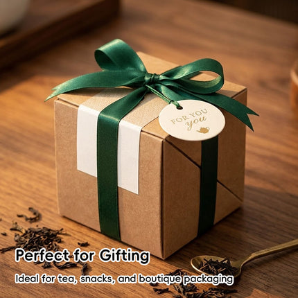 Kraft Paper Cube Gift Boxes 10 Pack Three Sizes