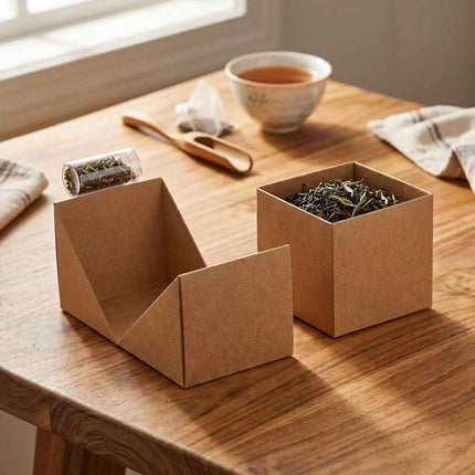 Kraft Paper Cube Gift Boxes 10 Pack Three Sizes